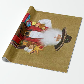 Papier Cadeau Le père noël texan du sud-ouest mexicain