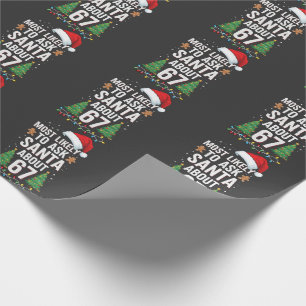 Papier Cadeau Le Plus Susceptible De Demander À Santa À Propos D