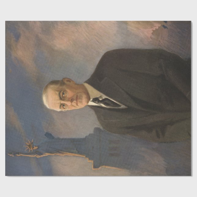 Papier Cadeau Le président américain Woodrow Wilson & la Liberté (Plat)