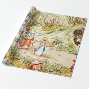 Papier Cadeau Le quartier de Peter Rabbit par Beatrix Potter