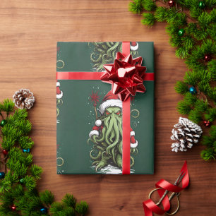 Papier Cadeau Le Règne de Noël de Cthulhu : Un Noël Terrifiant