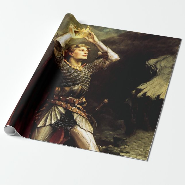 Papier Cadeau Le roi Arthur par Charles Ernest Butler (Déroulé)