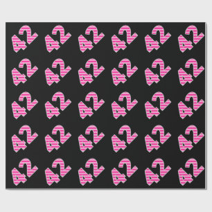 Papier Cadeau Le rose barre l'événement 42 # (anniversaire,