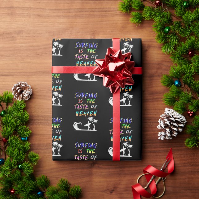Papier Cadeau Le Surf Est Le Goût Du Ciel (Cadeau de vacances)