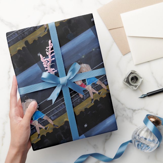 Papier Cadeau Le tableau Les Boxeurs d'Alfred Fox (Cadeaux)