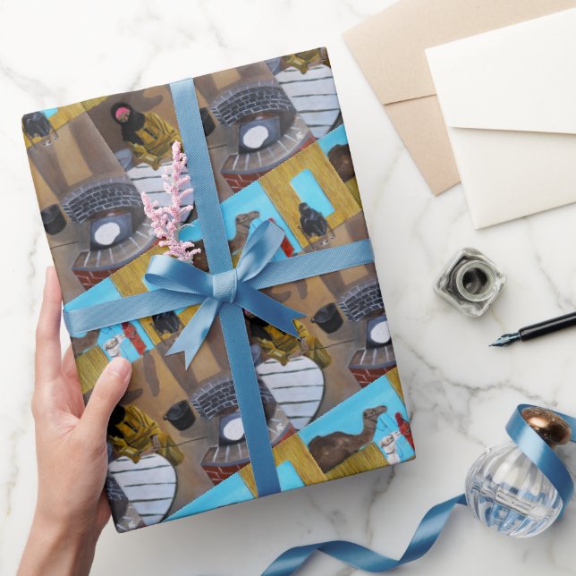 Papier Cadeau Le tableau Les femmes bédouines d'Alfred Fox (Cadeaux)