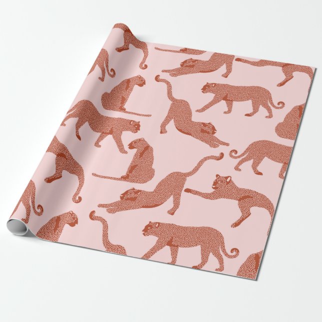 Papier Cadeau Le thème de la jungle (Déroulé)
