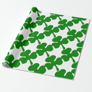 Papier Cadeau Le trèfle de Quatre-Feuille pour la chance