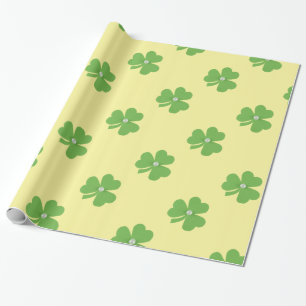 Papier Cadeau Le trèfle vert pour la Saint Patrick