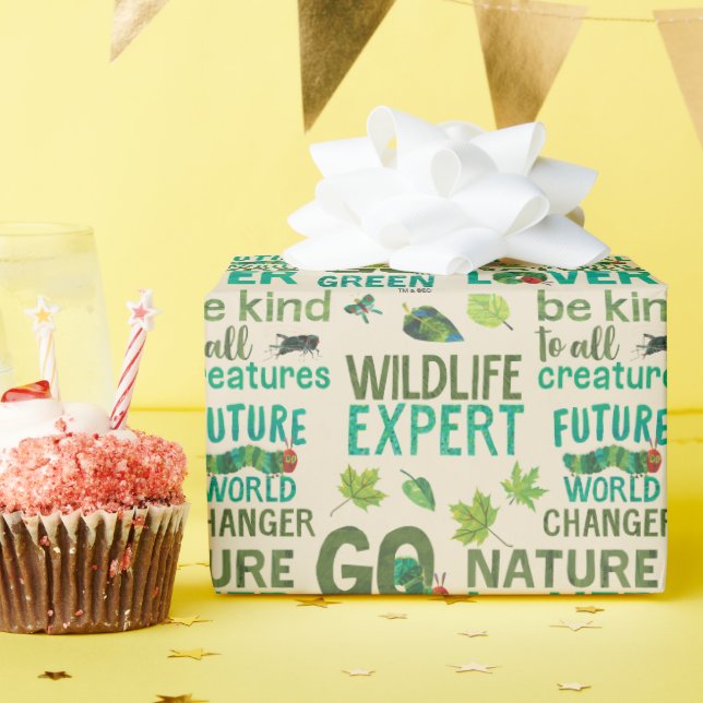 Papier Cadeau Le très affamé Caterpillar Future World Change (Fête d'anniversaire)