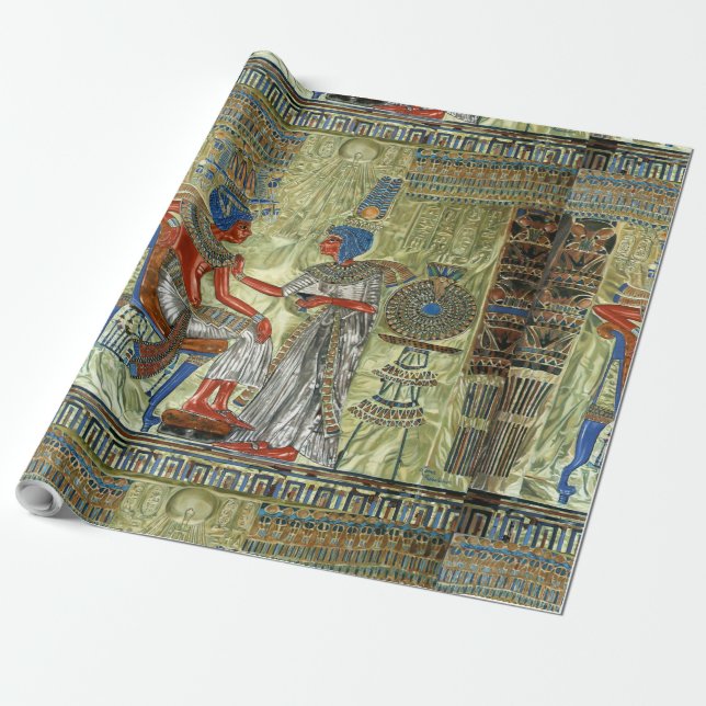 Papier Cadeau Le trône de Tutankhamon (Déroulé)