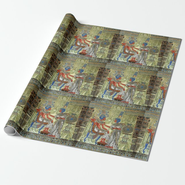 Papier Cadeau Le trône de Tutankhamon (Déroulé)