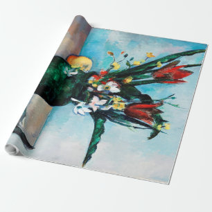 Papier Cadeau Le Vase des Tulipes, Paul Cezanne