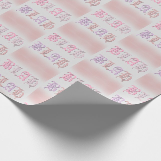 Papier Cadeau Le violet et le sable rose de Blah (Coin)