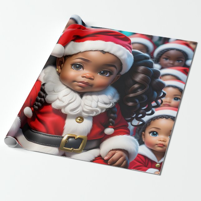Papier Cadeau League of Lady Santas Wrapping Paper (Déroulé)