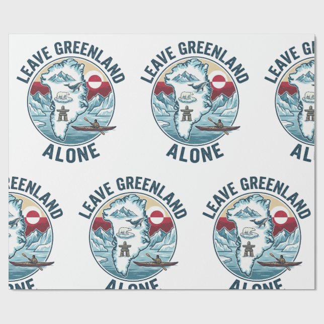 Papier Cadeau Leave Greenland Alone (Plat)
