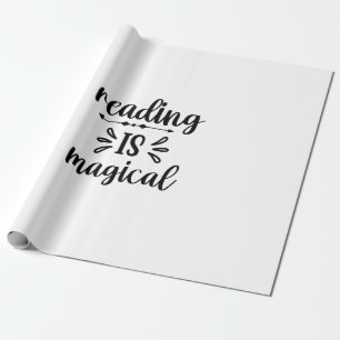 Papier Cadeau Lecture Art Lecture est magique
