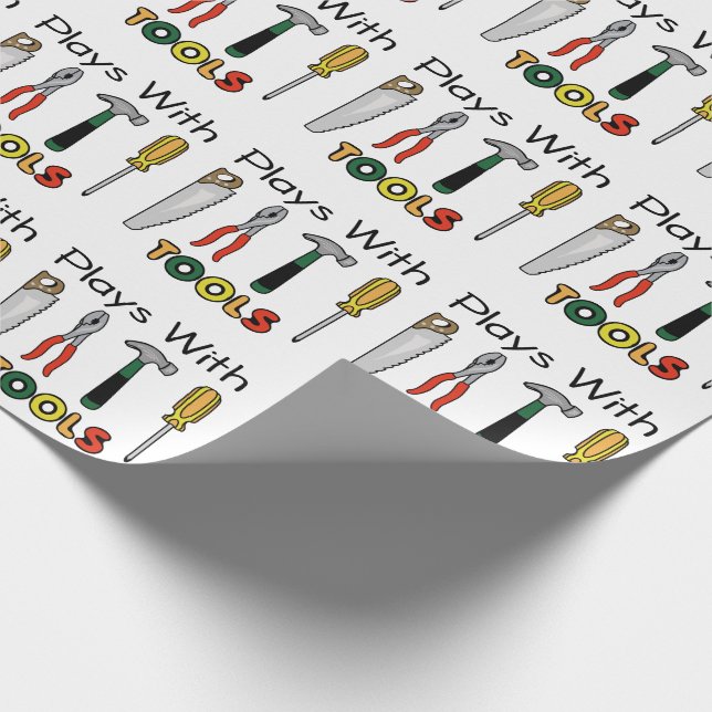 Papier Cadeau Lecture avec outils (Coin)