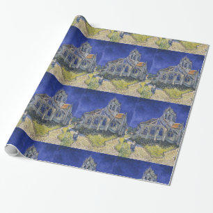 Papier Cadeau L'église d'Auvers de Vincent van Gogh