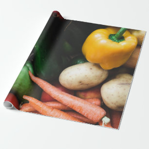 Papier Cadeau Légumes sains