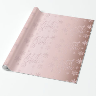 Papier Cadeau L'élégante Parties scintillant Rose d'or laisse