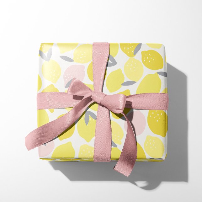Papier Cadeau Lemonade rose par Origami Prints (Créateur téléchargé)