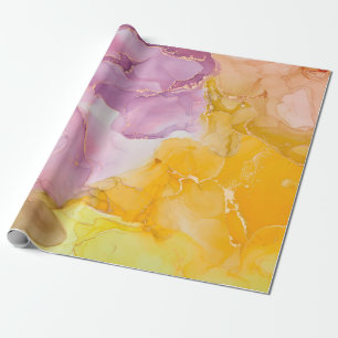 Papier Cadeau L'encre d'alcool est translucide. Art fluide. Mode