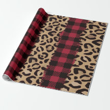 Leopard Safari Buffalo Plaid Noël