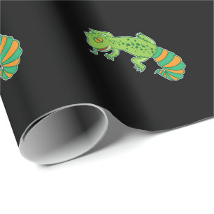 Papier Cadeau Léopardgecko vert
