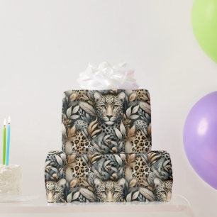 Papier Cadeau Léopards sauvages