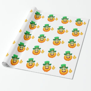 Papier Cadeau leprechaun emoji