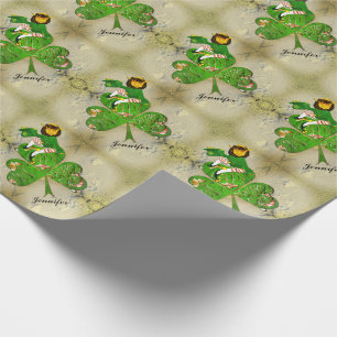 Papier Cadeau Leprechaun St. Patrick's Day Wrapping Papier