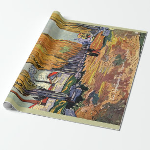 Papier Cadeau les Alyscamps par Van Gogh. Automne vintage, autom