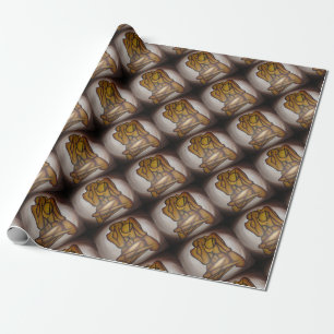 Papier Cadeau Les Amateurs Abstraits Art Contemporain En Ocre Et