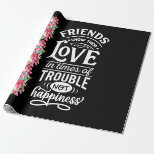 Papier Cadeau Les amis montrent leur amour
