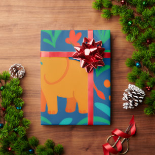 Papier Cadeau Les animaux de la jungle