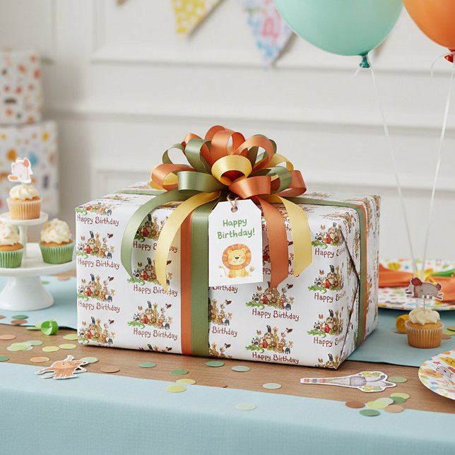 Papier Cadeau Les animaux mignons (Créateur téléchargé)