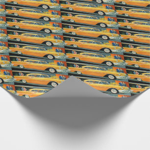Papier Cadeau les années 1950 Rocket d'or 88 Oldsmobile