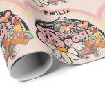 Papier Cadeau Les années 70 Boogie Disco Dancing Bride Bachelore<br><div class="desc">Fête des mariées de danse Boogie Disco ou Bachelorette Partyware Retro 70's moderne unique</div>