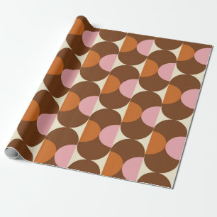 Papier Cadeau les années 70 rétro vintage motif background vinta