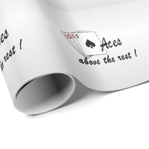 Papier Cadeau Les as au-dessus du Sac fourre-tout d'argent du re