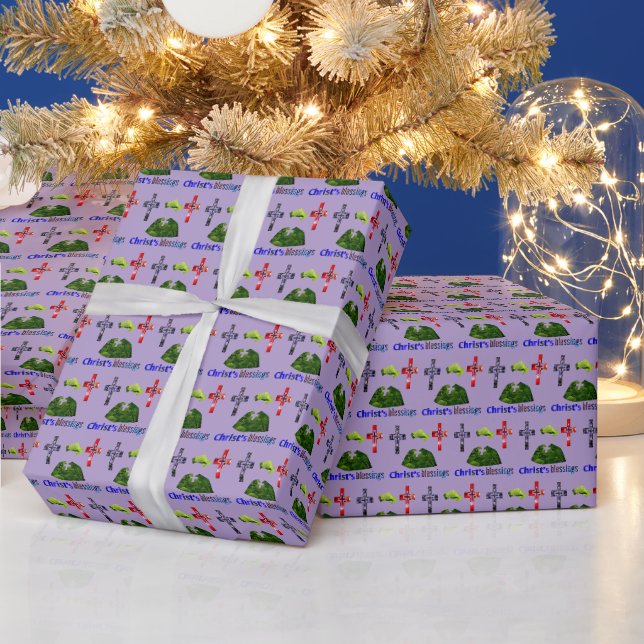 Papier Cadeau Les bénédictions du Christ (Vacances)