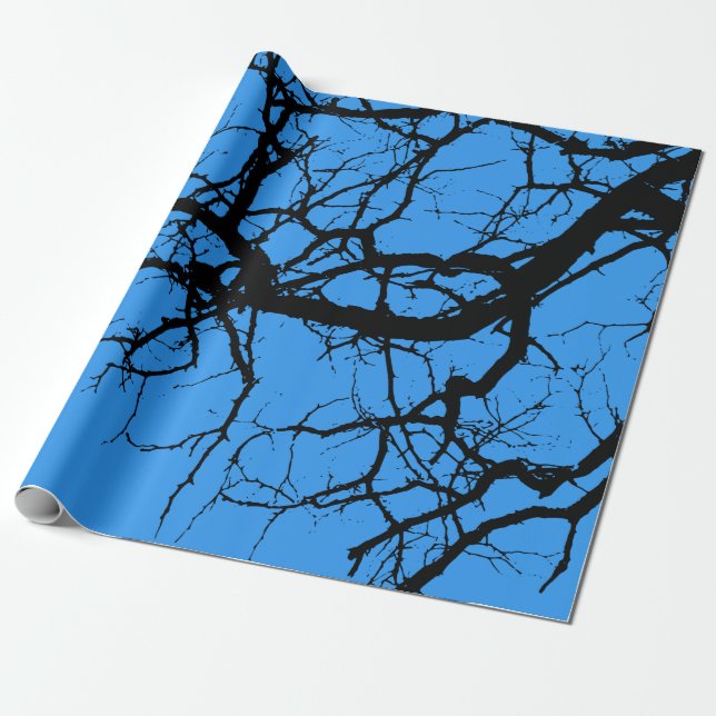 Papier Cadeau Les branches sombres de l'arbre (Déroulé)