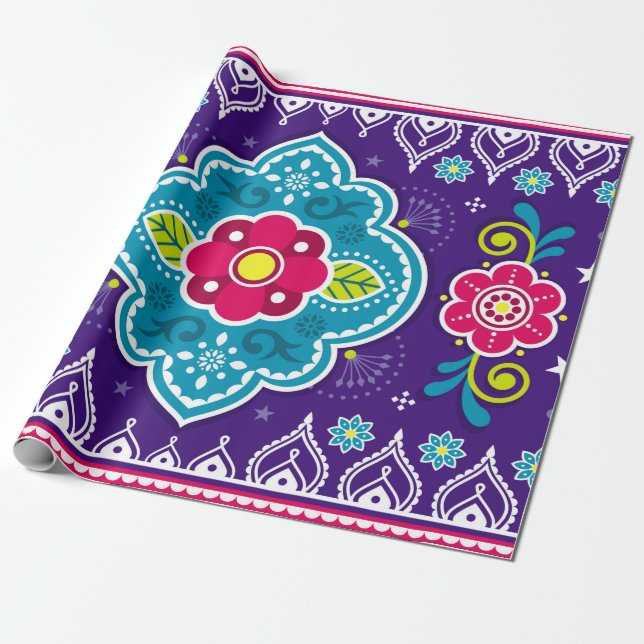 Papier Cadeau Les camions indiens et pakistanais sont sans coutu (Déroulé)