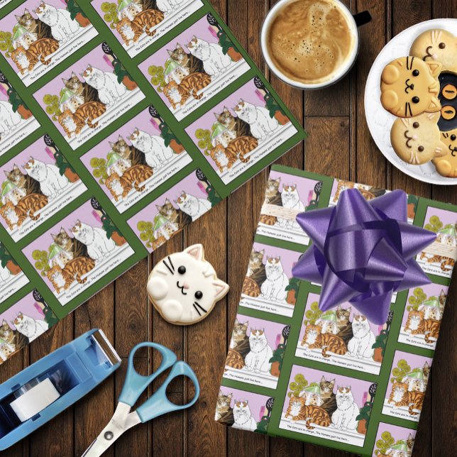 Papier Cadeau Les chats sont en charge (Créateur téléchargé)