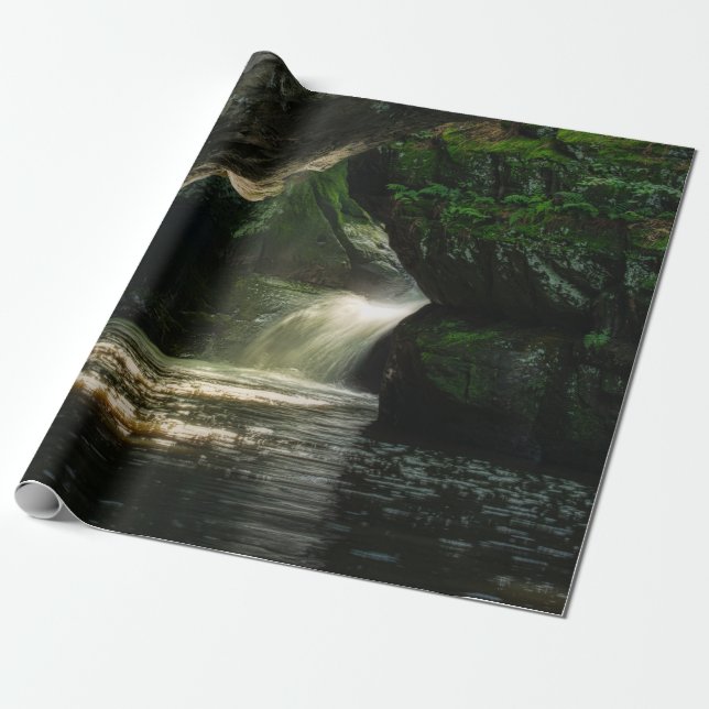 PAPIER CADEAU LES CHUTES D'EAU (Déroulé)