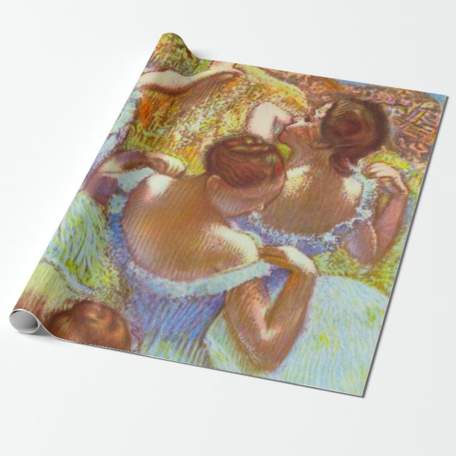 Papier Cadeau Les Danseuses bleues d'Edgar Degas (Déroulé)