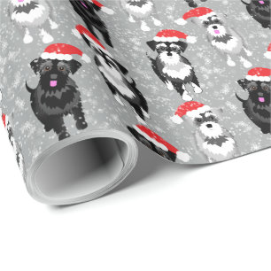 Papier Cadeau Les experts de Noël jouent dans la neige