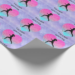 Papier Cadeau Les filles aiment le football