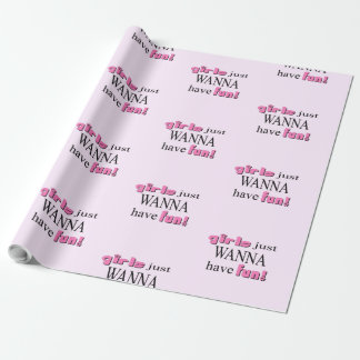 Papier Cadeau Les Filles Veux Juste S'Amuser
